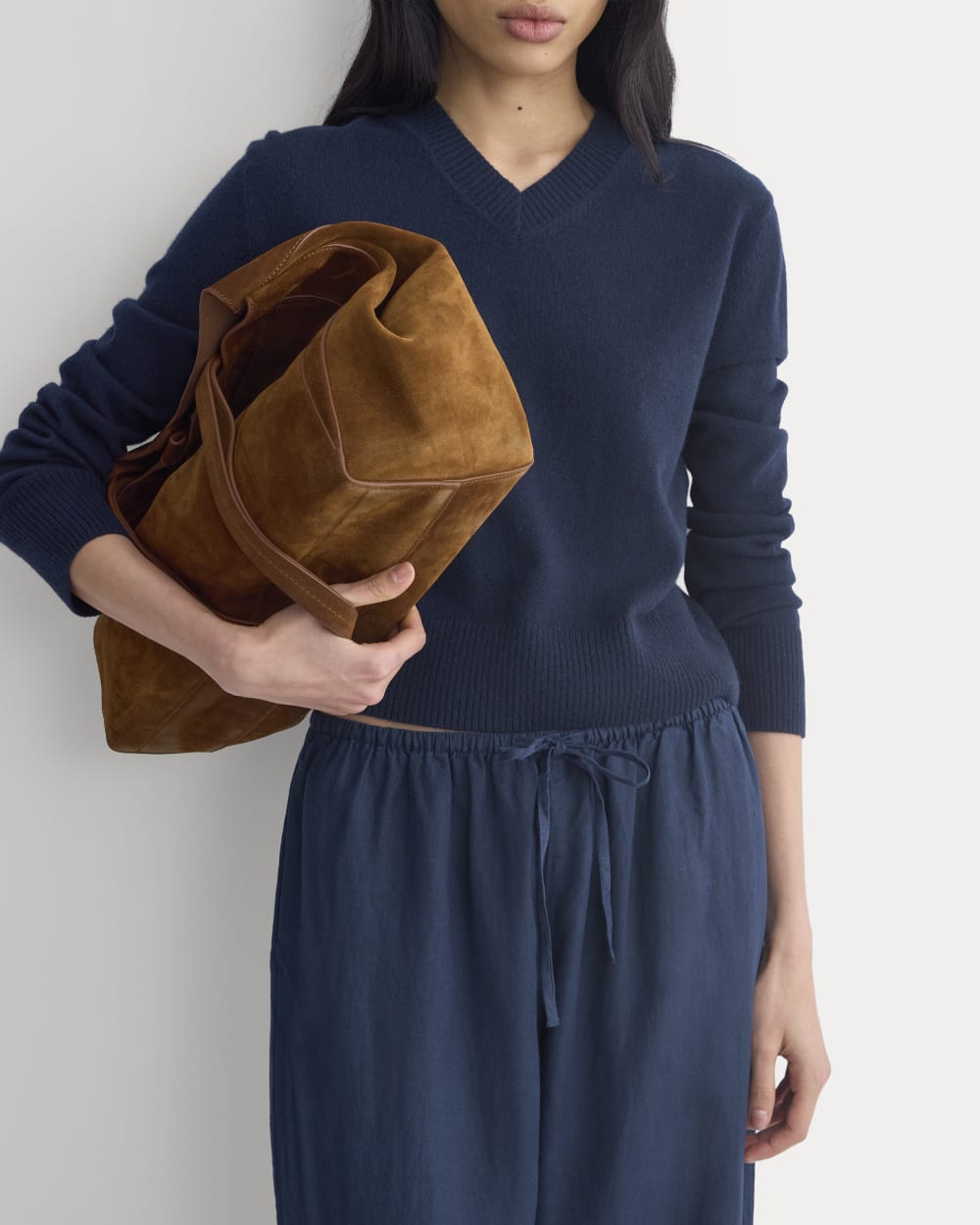 The Drawstring Pant in Linen | Navy