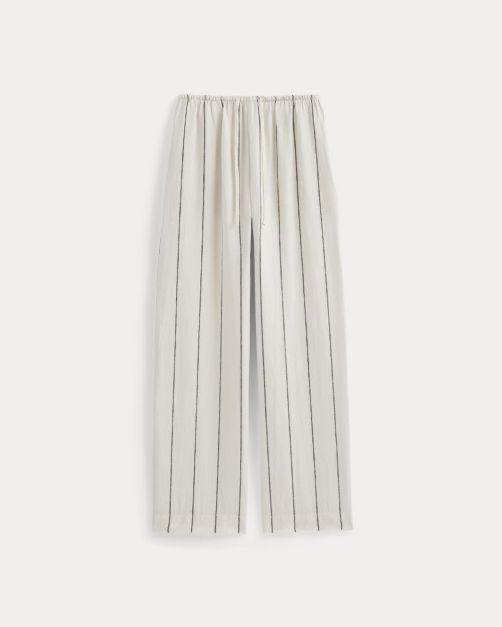 The Drawstring Pant in Linen | Gardenia/Meteorite