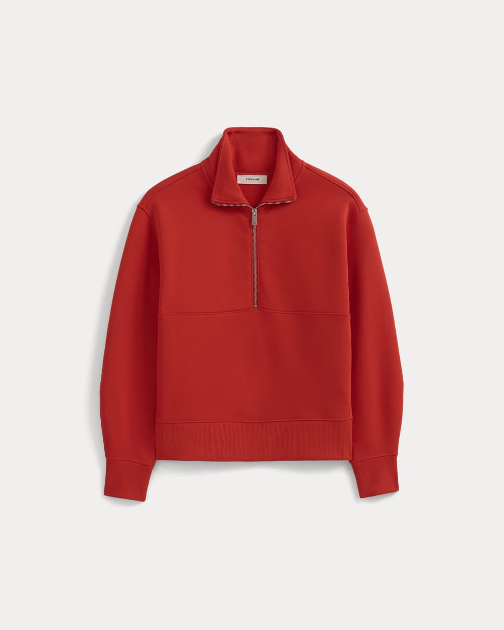 Luxe Fleece Half-Zip Sweatshirt | Fiery Red