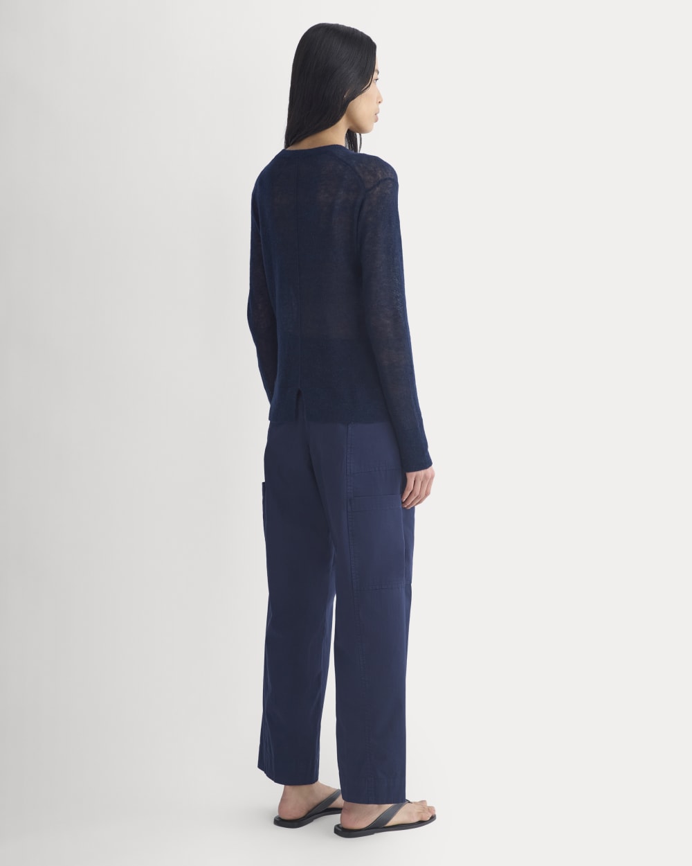 The Air Alpaca™ Relaxed Crew Top | Navy