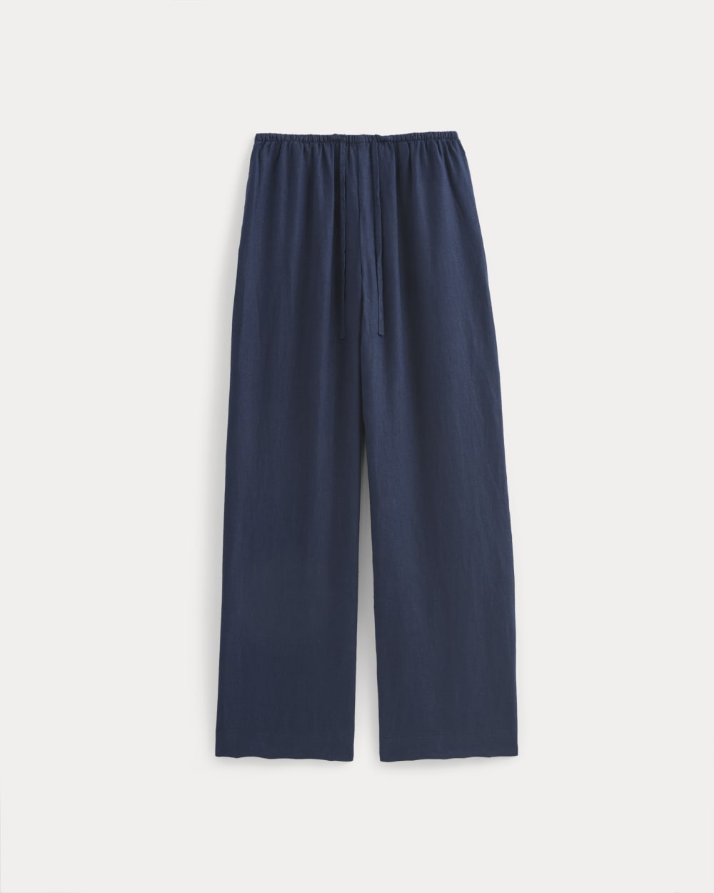 The Drawstring Pant in Linen | Navy