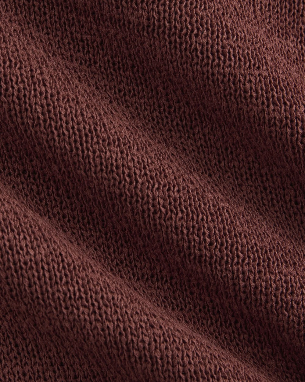 Wide-Neck Crew Sweater in Henna Red