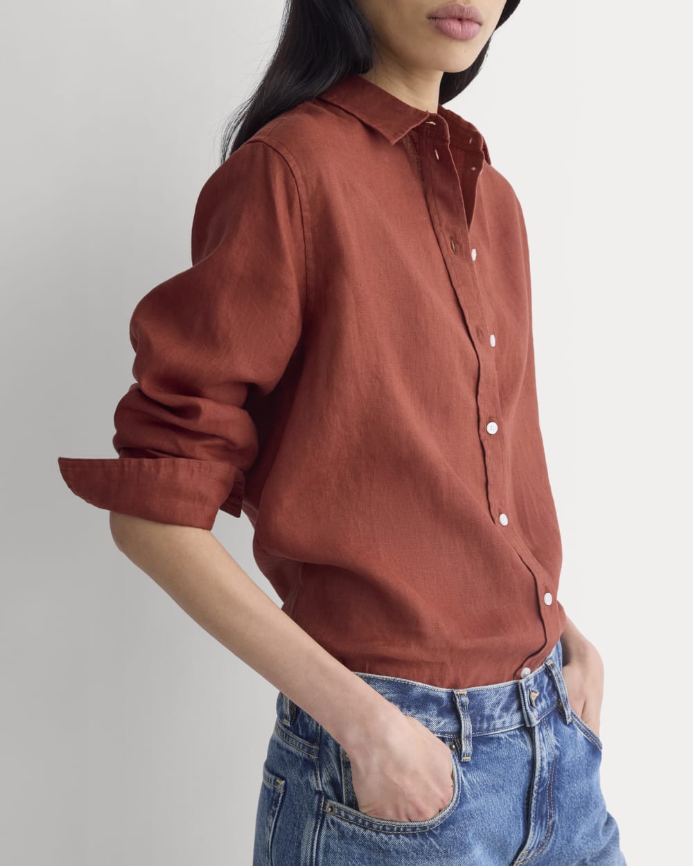 The Must-Have Linen Shirt | Henna Red