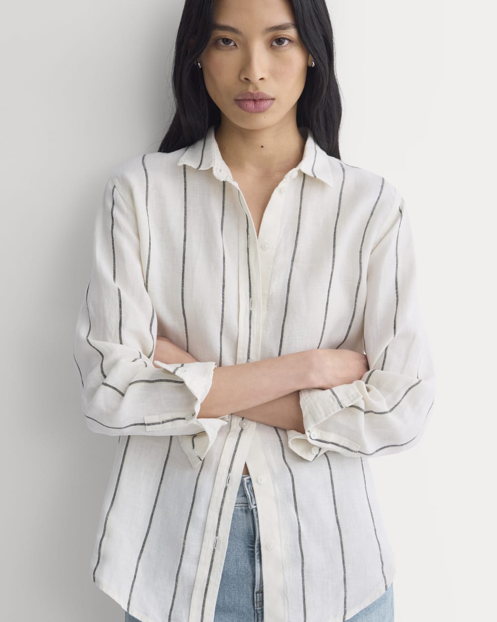 The Must-Have Linen Shirt | Gardenia/Meteorite
