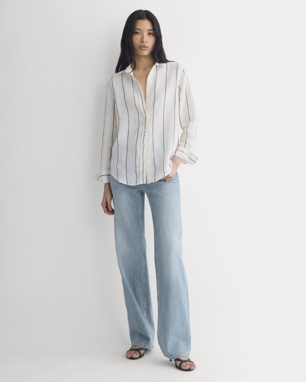 The Must-Have Linen Shirt | Gardenia/Meteorite