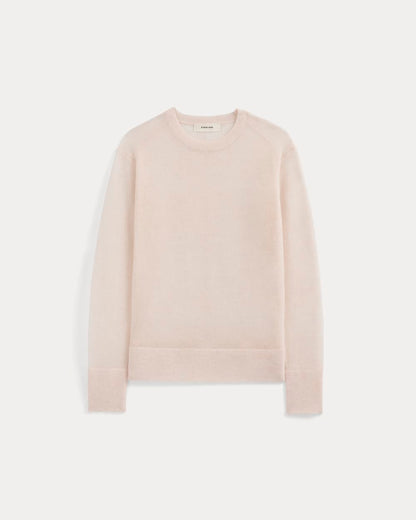 The Air Alpaca™ Relaxed Crew Top | Soft Pink