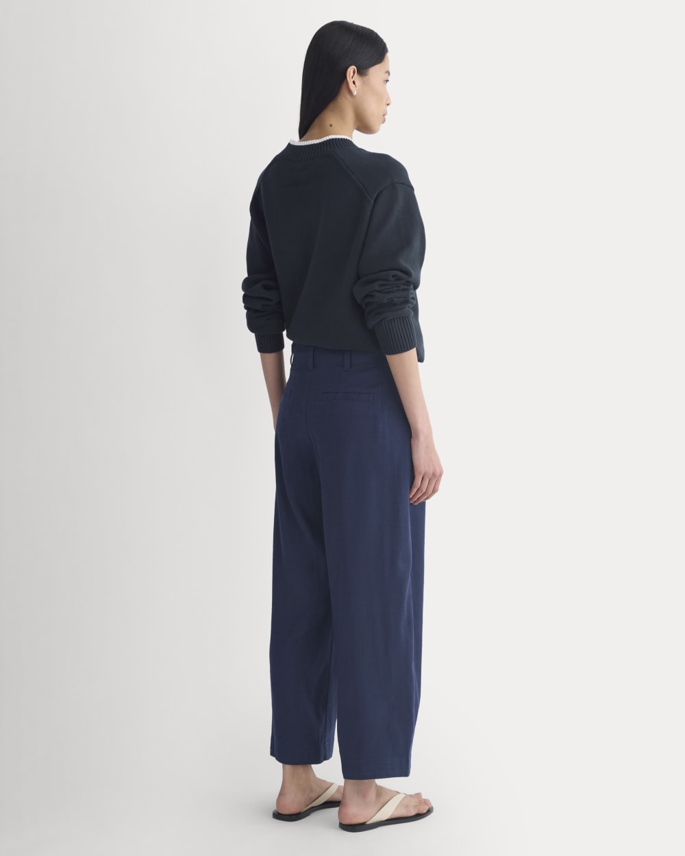The Everywhere Pant in Stretch Linen | Navy