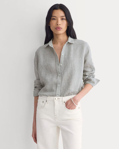 The Must-Have Linen Shirt | Agave Green
