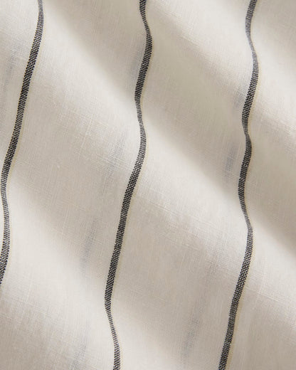 The Drawstring Pant in Linen | Gardenia/Meteorite