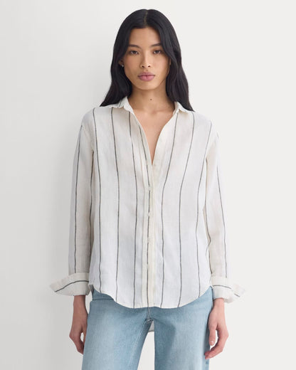 The Must-Have Linen Shirt | Gardenia/Meteorite