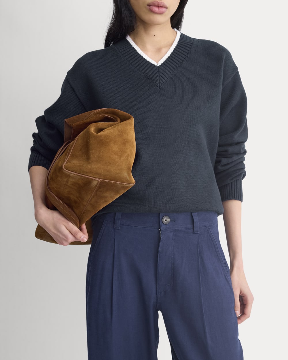 The Everywhere Pant in Stretch Linen | Navy