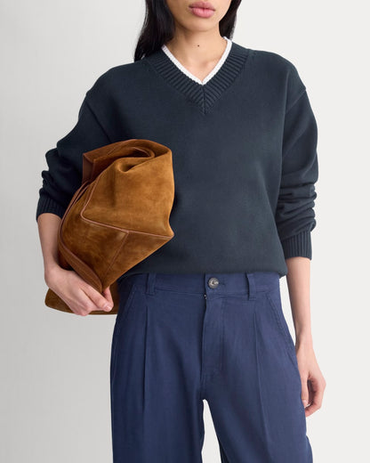 The Everywhere Pant in Stretch Linen | Navy