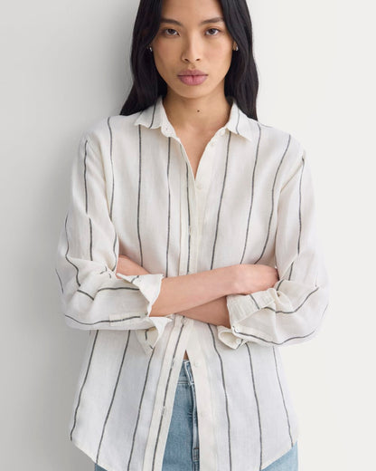 The Must-Have Linen Shirt | Gardenia/Meteorite