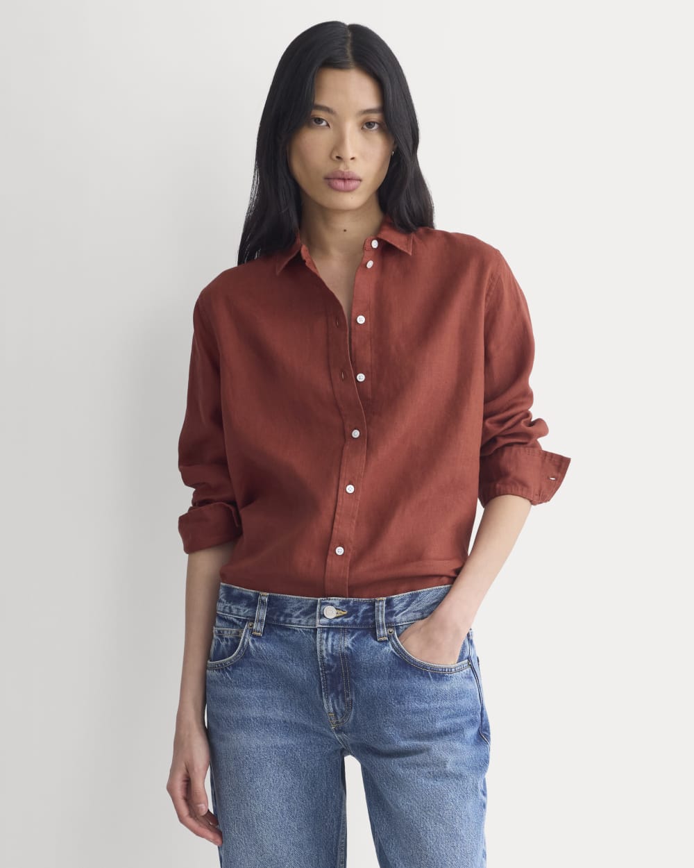 The Must-Have Linen Shirt | Henna Red